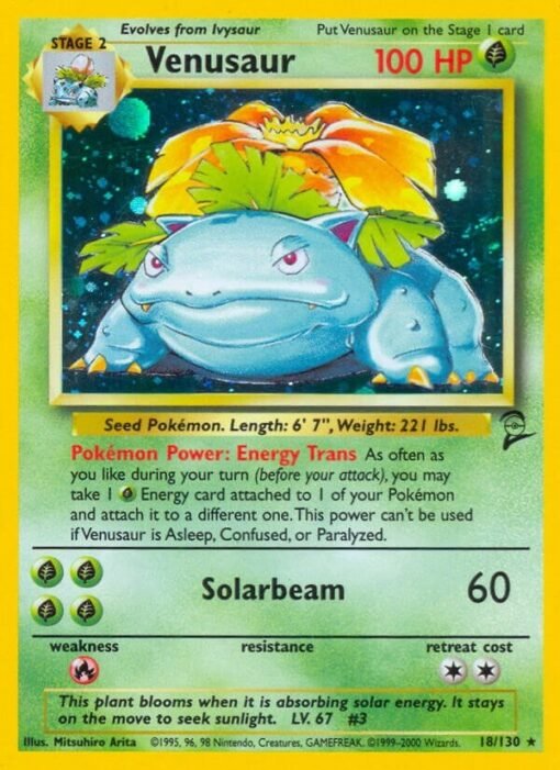 Venusaur 18/130 Base Set 2